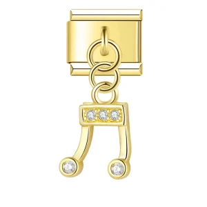 Musiknoten Gold