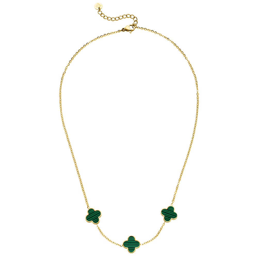 Green Clover Kette | 18K vergoldet – Bild 4